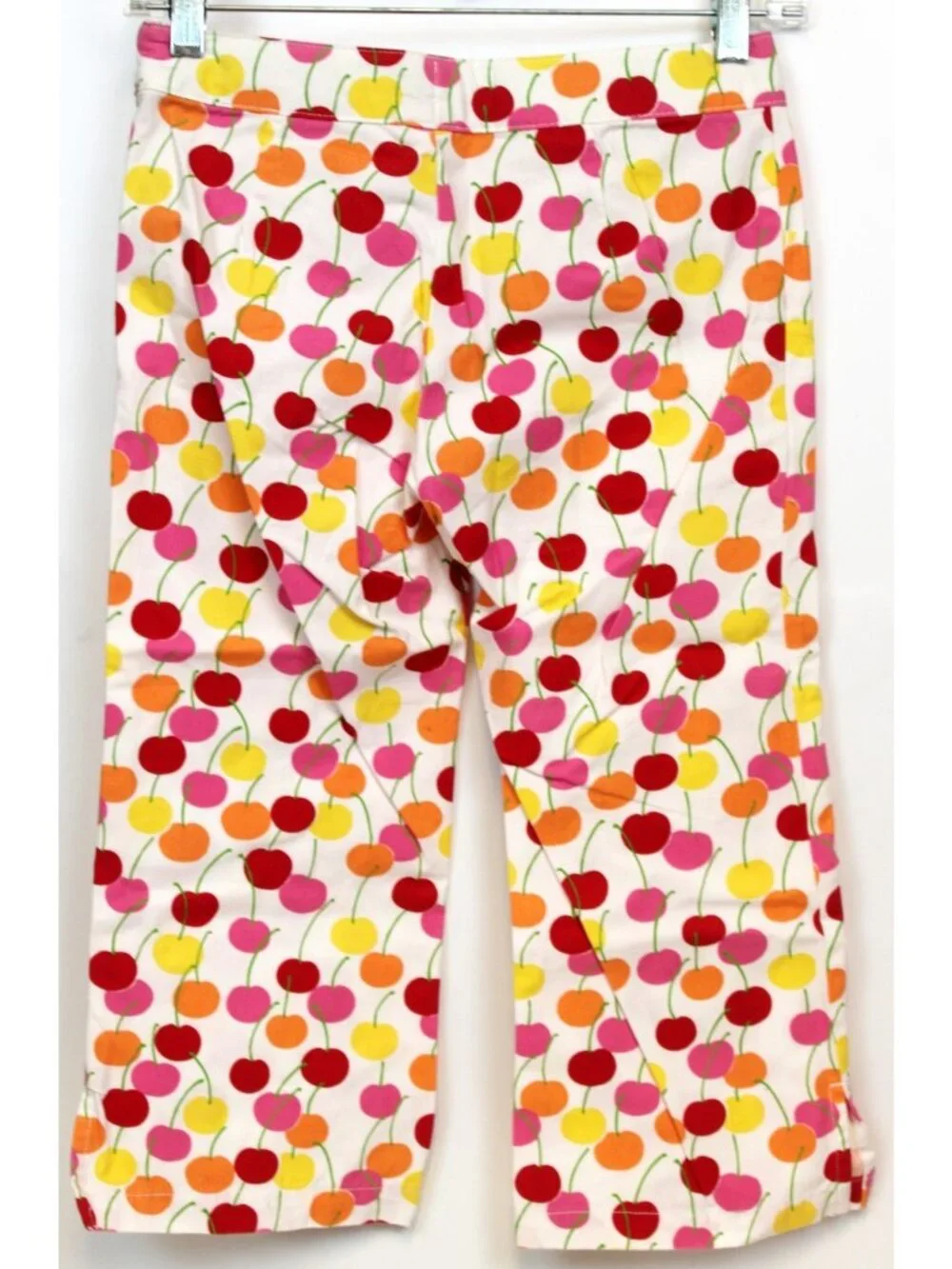2008 Gymboree Cherry Baby Print Capri Pants sz 10 Adjustable Waist Summer Pocket